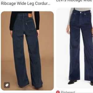 Levi's ribcage wide leg corduroy